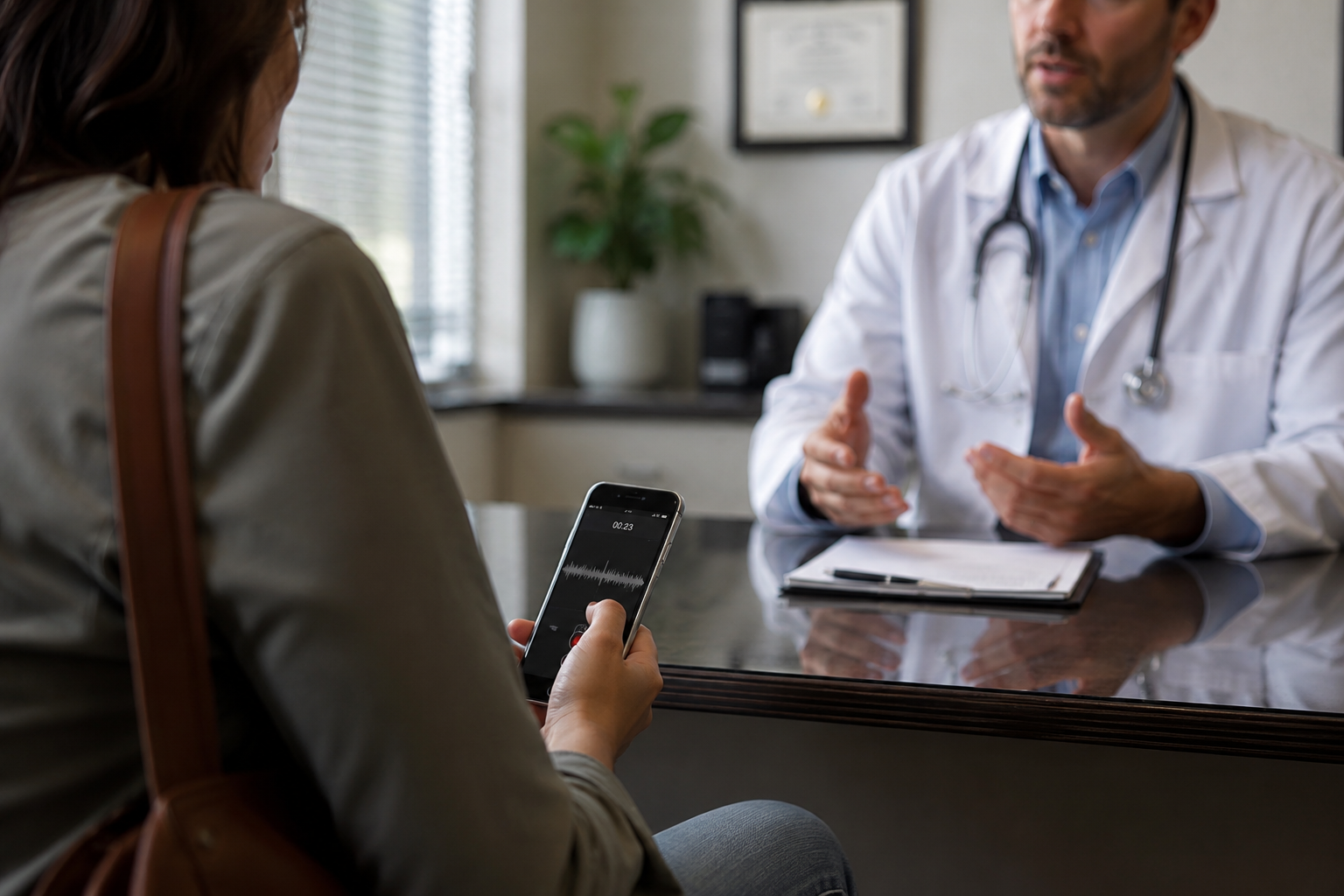 O paciente pode gravar a consulta médica sem autorização do médico?